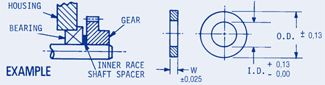 Inner Race Shaft Spacer-Metric