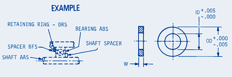 Outer Race Shim Spacer-Inch