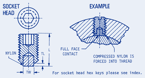 Socket Head Nylon Point Set Screw