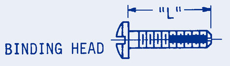 Locking Machine Screws - Binding Head, Inch