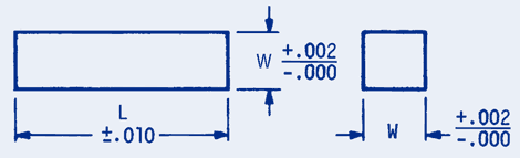 Precision Machine Key-square