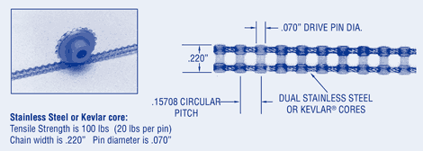 Flexible Timing Chain .15708 Pitch