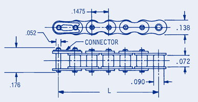 Miniature Chain .1475 Pitch