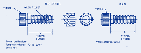 Socket Head Screw, Plain & Self Locking Metric Size