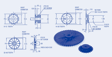 #25 Chain Sprocket - Nylon Series
